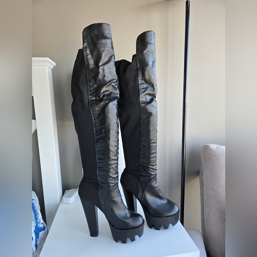 Black Over-the-Knee Boots